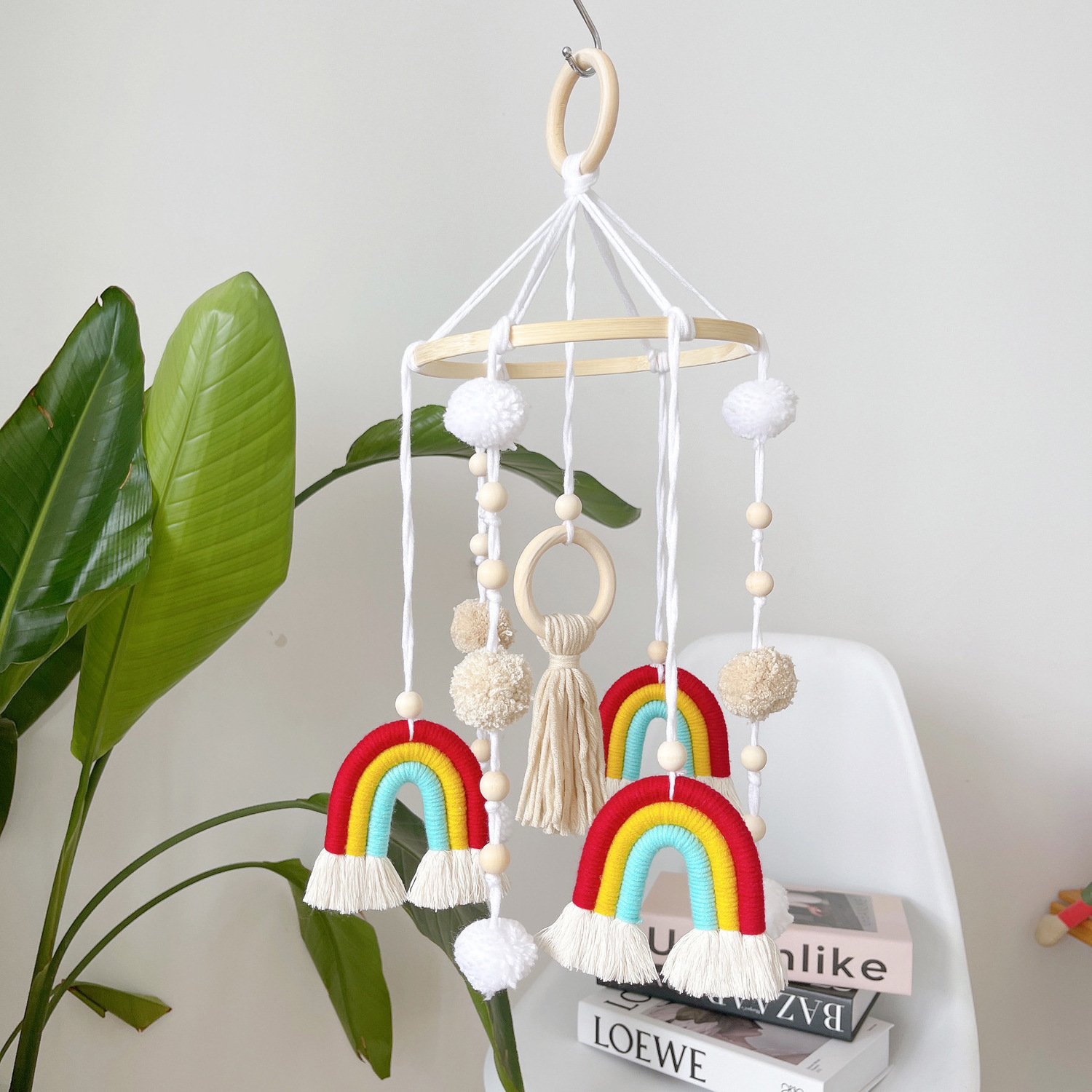 Rainbow Starry Sky Wall Hanging Decoration Children's Room Aerial Balance Pendant Indoor Living Room Creative Pendant