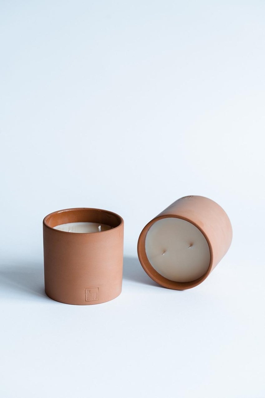 Classic Natural Terracotta Candle Pots Clay Candle Vessel Cup Terracotta Candle Holder for Home Decor and Gifts