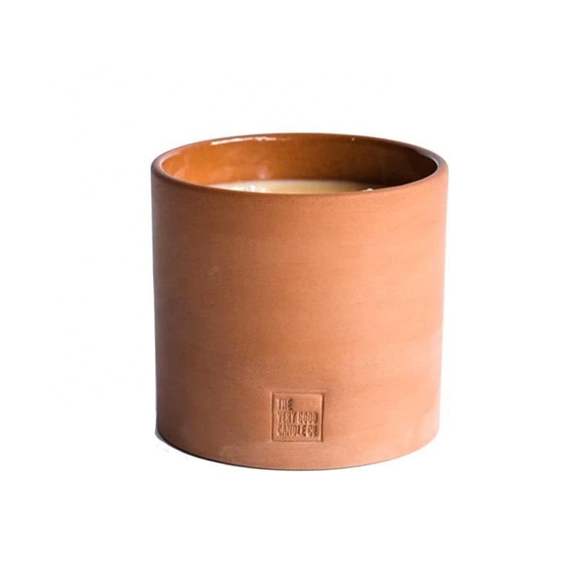 Classic Natural Terracotta Candle Pots Clay Candle Vessel Cup Terracotta Candle Holder for Home Decor and Gifts