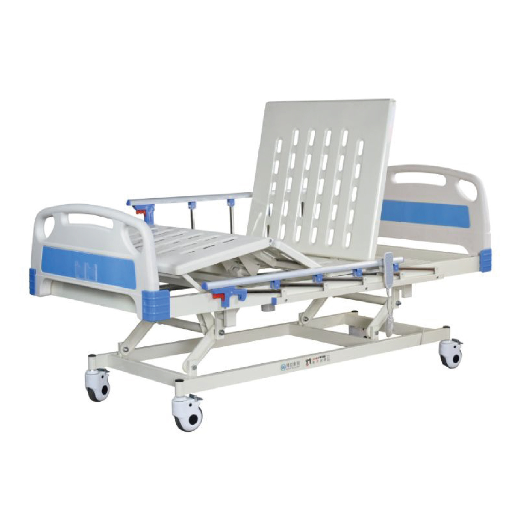 Transfer Hospital Patient Medical Stretcher Bed With Central Locking