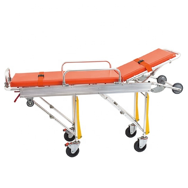 2023 Aluminum Alloy Foldaway Medical Stretcher for Emergency Automatic Loading Stretcher Ambulance Stretcher FH-3B