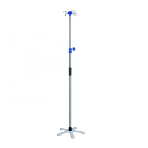 hospital Infusion Stand 5 legs IV Pole Height adjustable Stainless Steel IV Drip stand