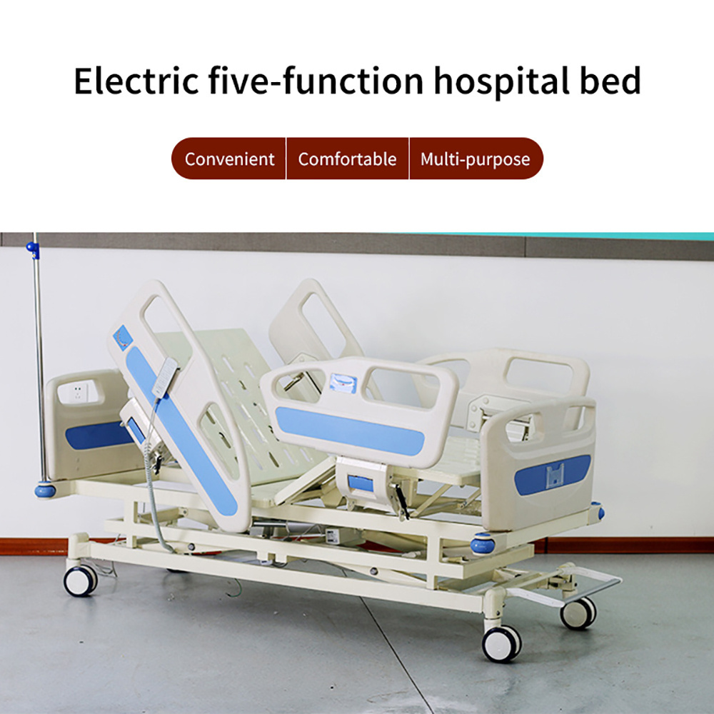 Electric ICU Hospital Bed ABS Material Medical Bed 5 Functions