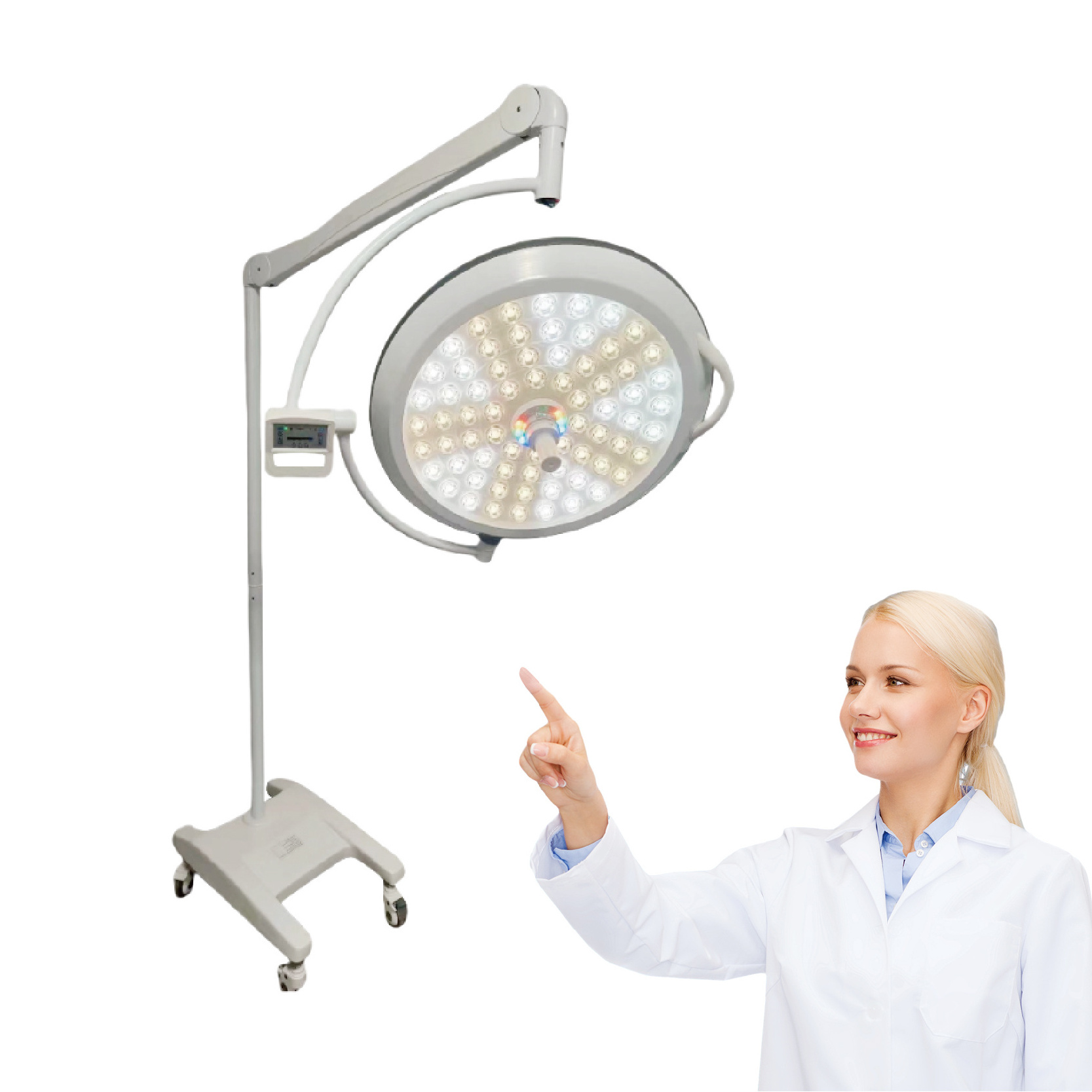 Surgery Machine Operating Led Ot Light Head Light Stand Hanging Surgical Lamp Hospital Mobile operating lamp