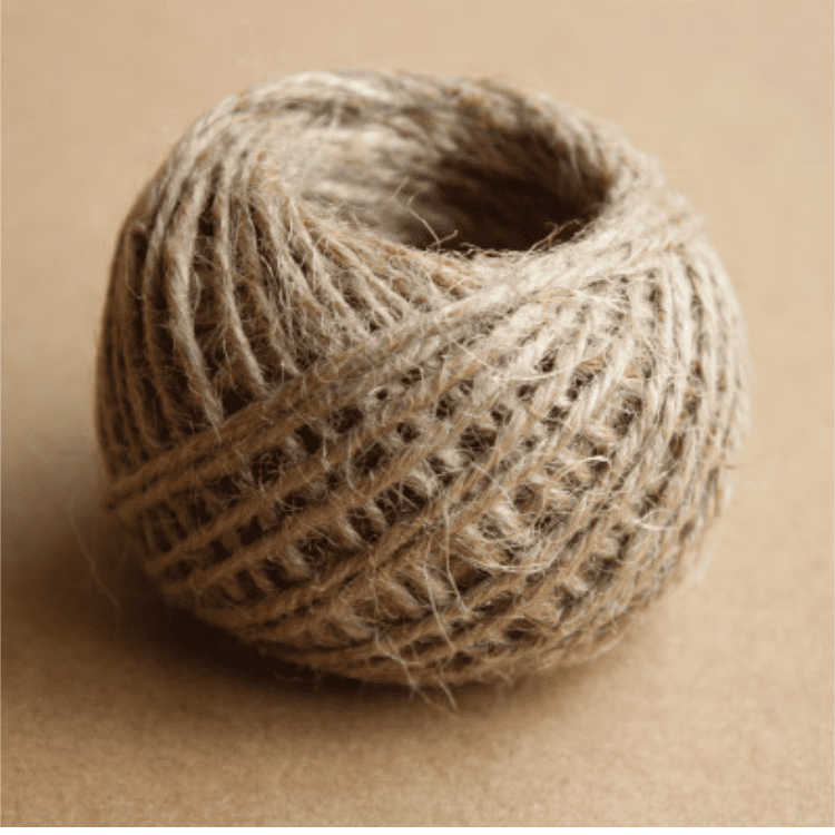 Wholesale 15 colors natural raw linen kindergarten DIY Handicraft materials colored hemp rope