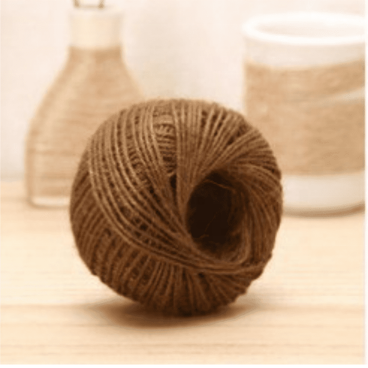 Wholesale 15 colors natural raw linen kindergarten DIY Handicraft materials colored hemp rope