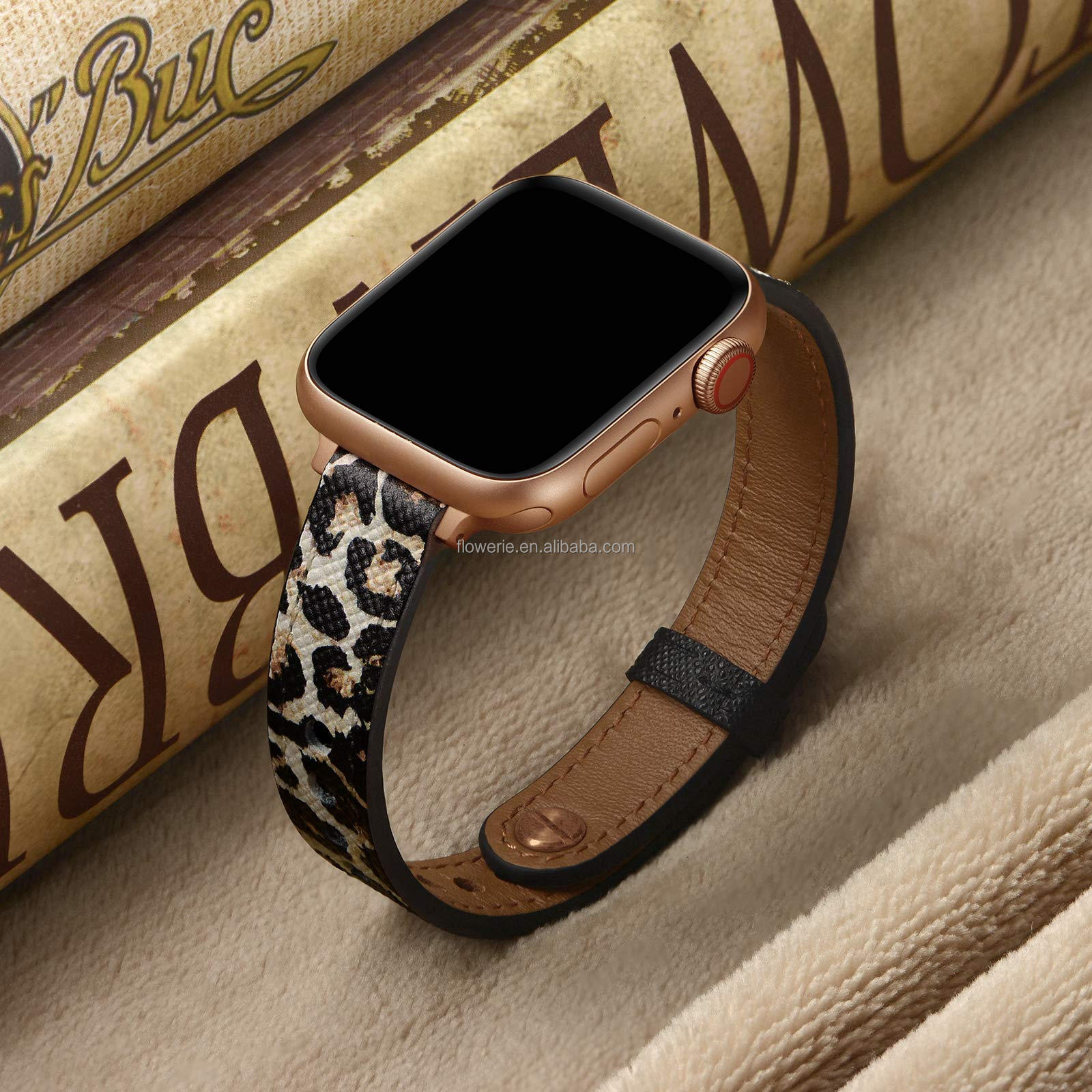 Women original Genuine Leather Band Replacement Thin Strap for Slim Band Apple Watch Band 41mm 40mm 45mm 44mm  8 ultra 38mm 42mm