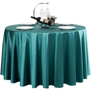 clothes ironing table satin round table cloth for wedding