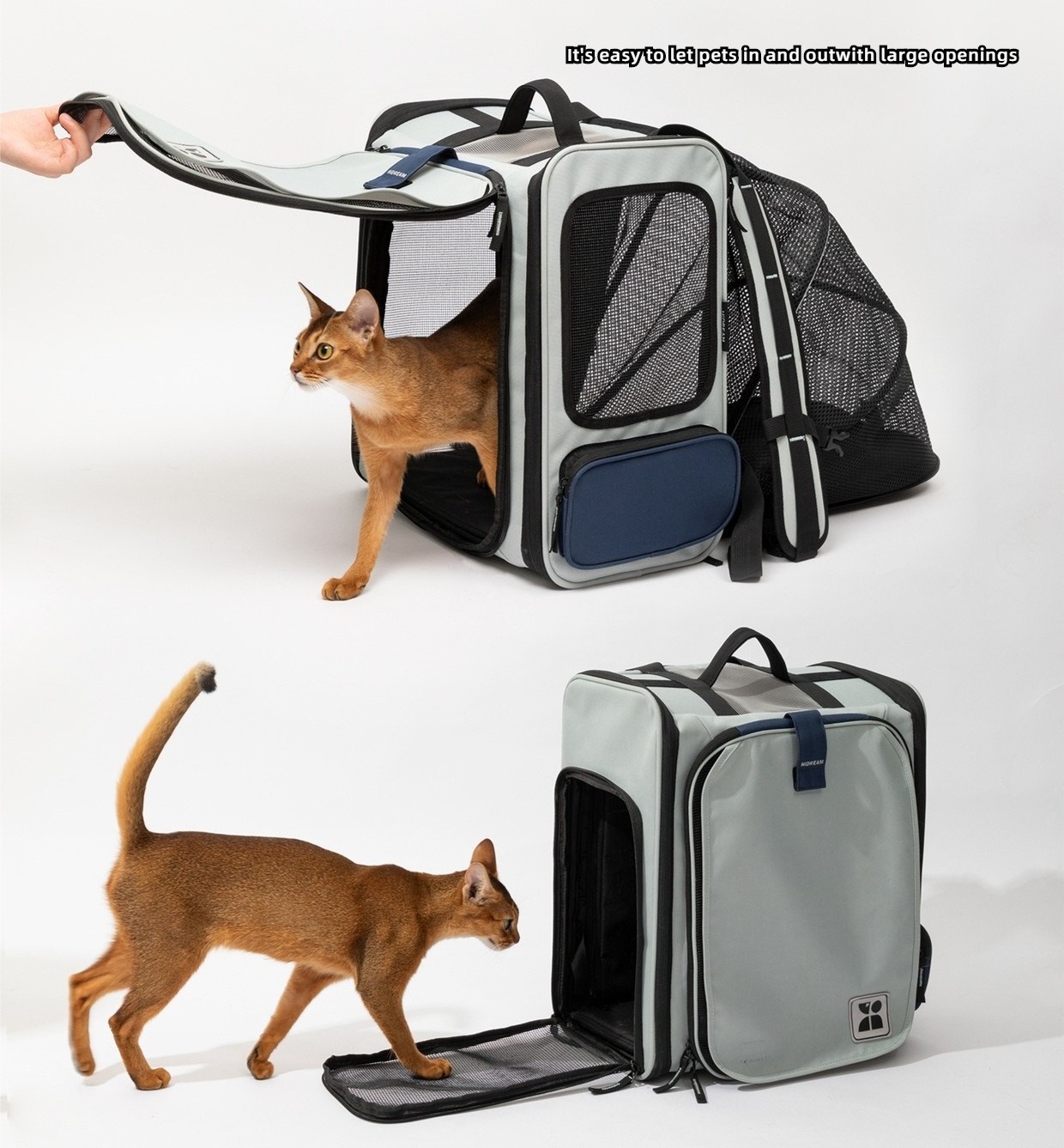 Portable Pet Carrier Cat Travel Carrier Backpack For Large Cat bag