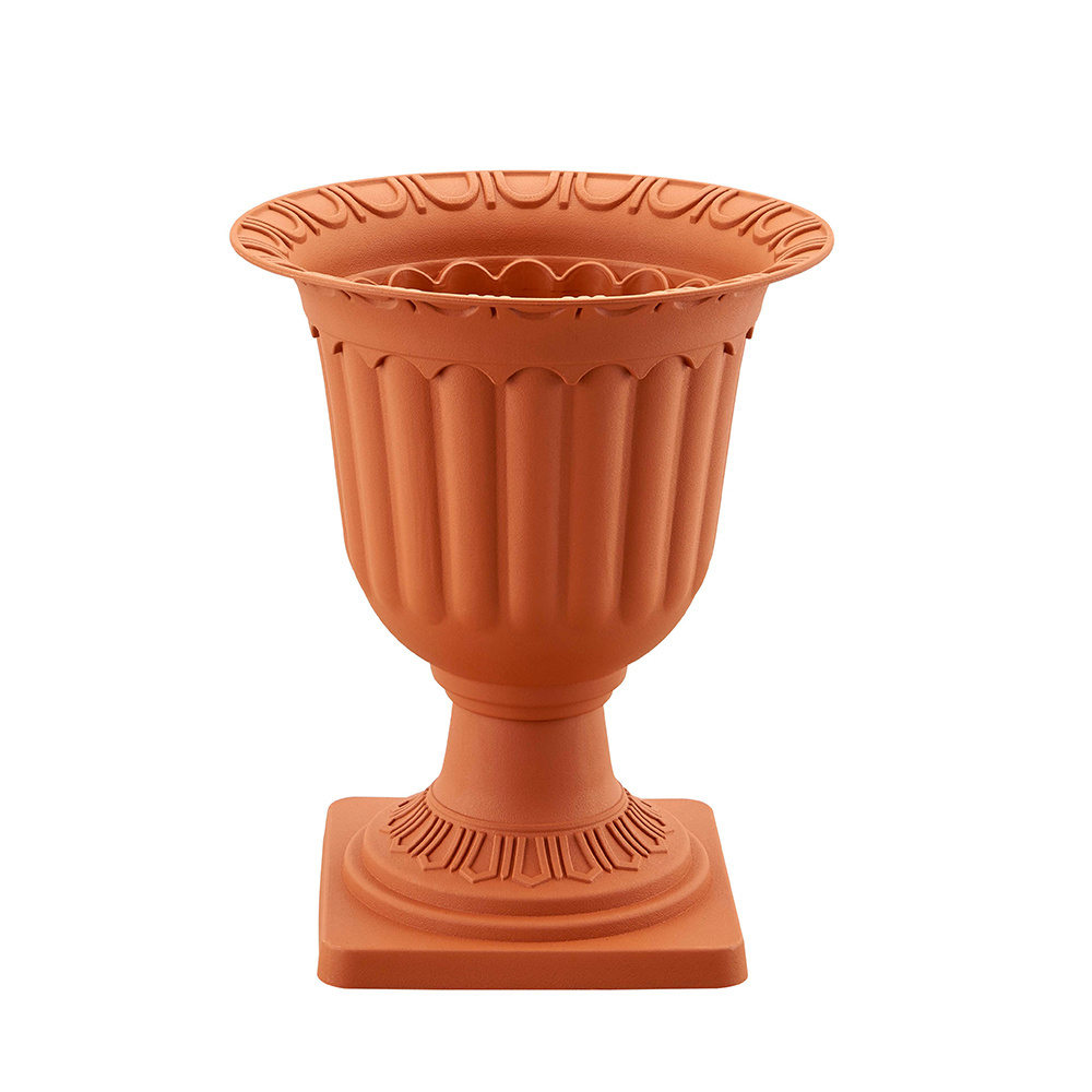 Outdoor garden decorative plastic roman flower pots urn planter