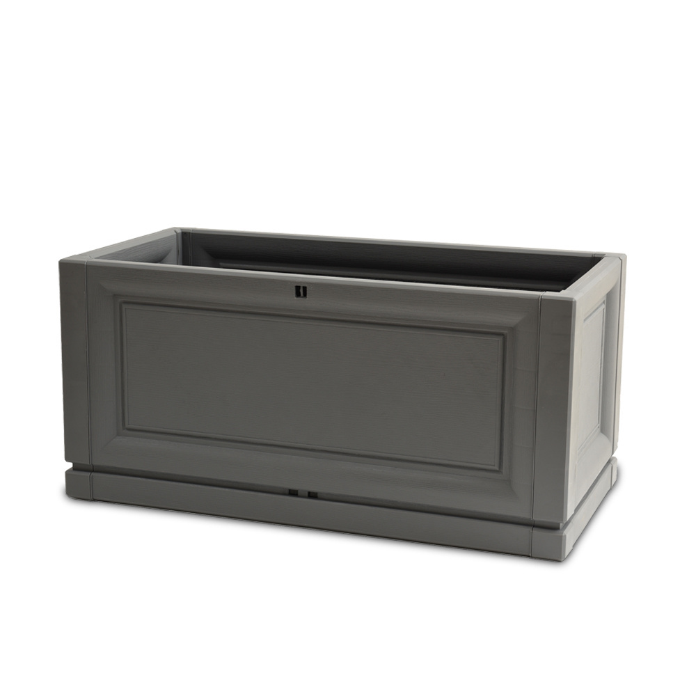 Outdoor high long large rectangular planter plastic planters