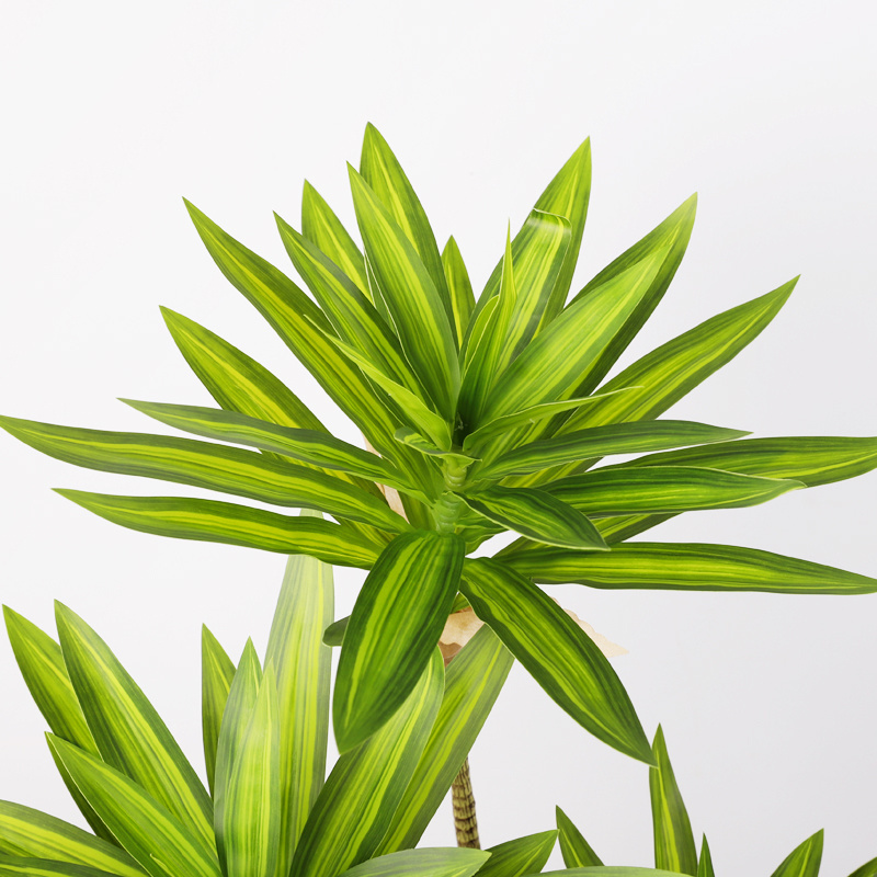 Artificial Lily bamboo simulated green indoor plant for home decoration Artificial plastic tropical Brazilian wood leaf branch