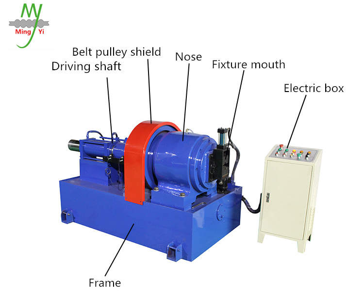 Factory equipment decorative tube embossing machine wrought iron swaging pipe machinery