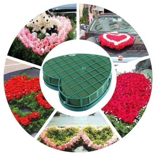 Factory Price Heart Shaped Oasis Green Fresh Floral Foam For Fresh And Artificial Flowers,Dry And Wet Floral Foam Blocks