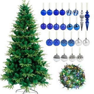 Factory Wholesale HIgh Quality 150cm 180cm 210cm 240cm Full PE decorative christmas trees