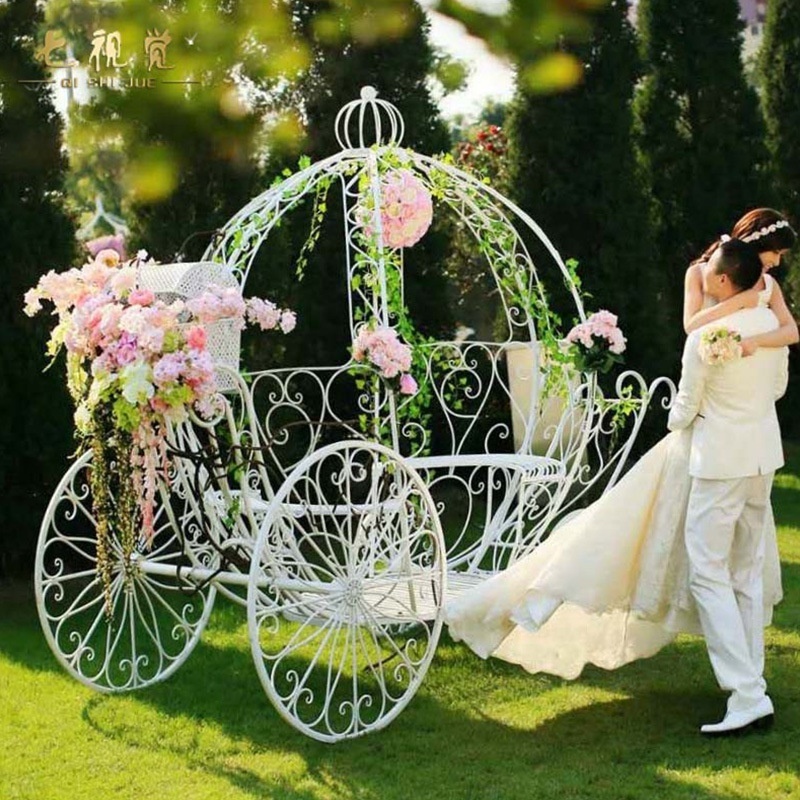 Wedding Favor Wire Centerpiece Cinderella Pumpkin Horse Carriage for Sale