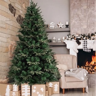 Factory Wholesale HIgh Quality 150cm 180cm 210cm 240cm Full PE decorative christmas trees