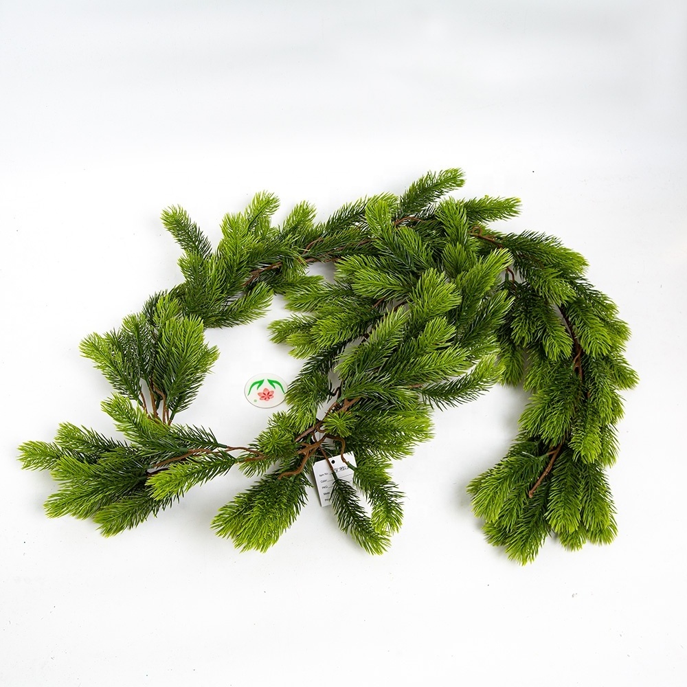 Christmas Pine Garland Artificial Pine Winter Greenery Faux Holiday Season Outdoor Garland for Christmas Home Decoration