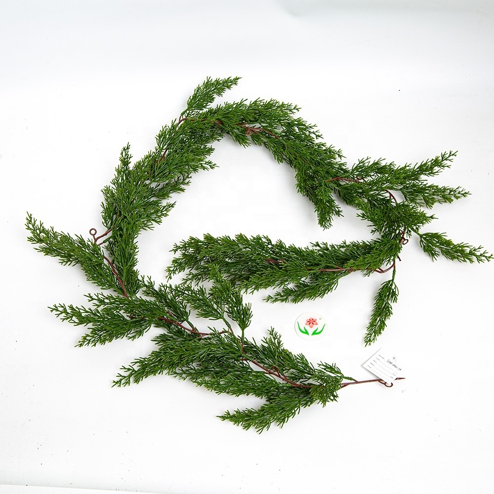 Christmas Pine Garland Artificial Pine Winter Greenery Faux Holiday Season Outdoor Garland for Christmas Home Decoration