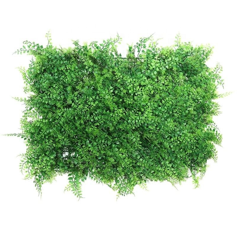 Du-AW-028 Artificial Boxwood Panels 24 Pcs 8*8ft Faux Hedge Panel Grass Wall for Indoor Outdoor Greenery Backdrop GardenFence