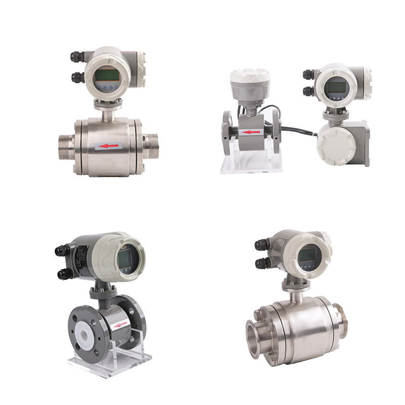 Electromagnetic sulfuric acid smith sewage flow meter counter service water temperature meter water flow regulator