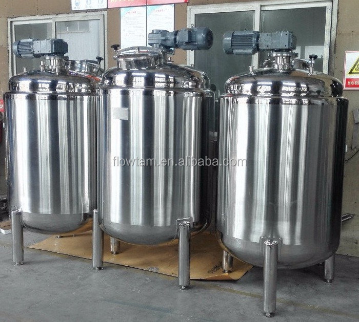 Stainless steel liquid stirred tank/cold and hot mixing tank