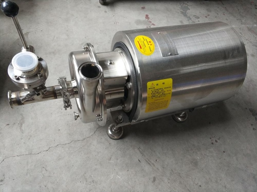 Sanitary moveable stainless steel centrifugal pump for milk