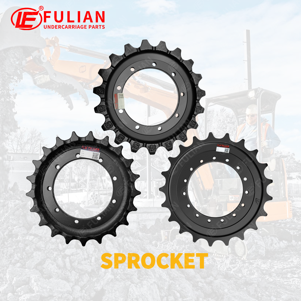 Compact Excavator Undercarriage Parts Idler Rubber Track Drive Sprocket Steel Track Group Top Bottom Roller FOR Caterpillar