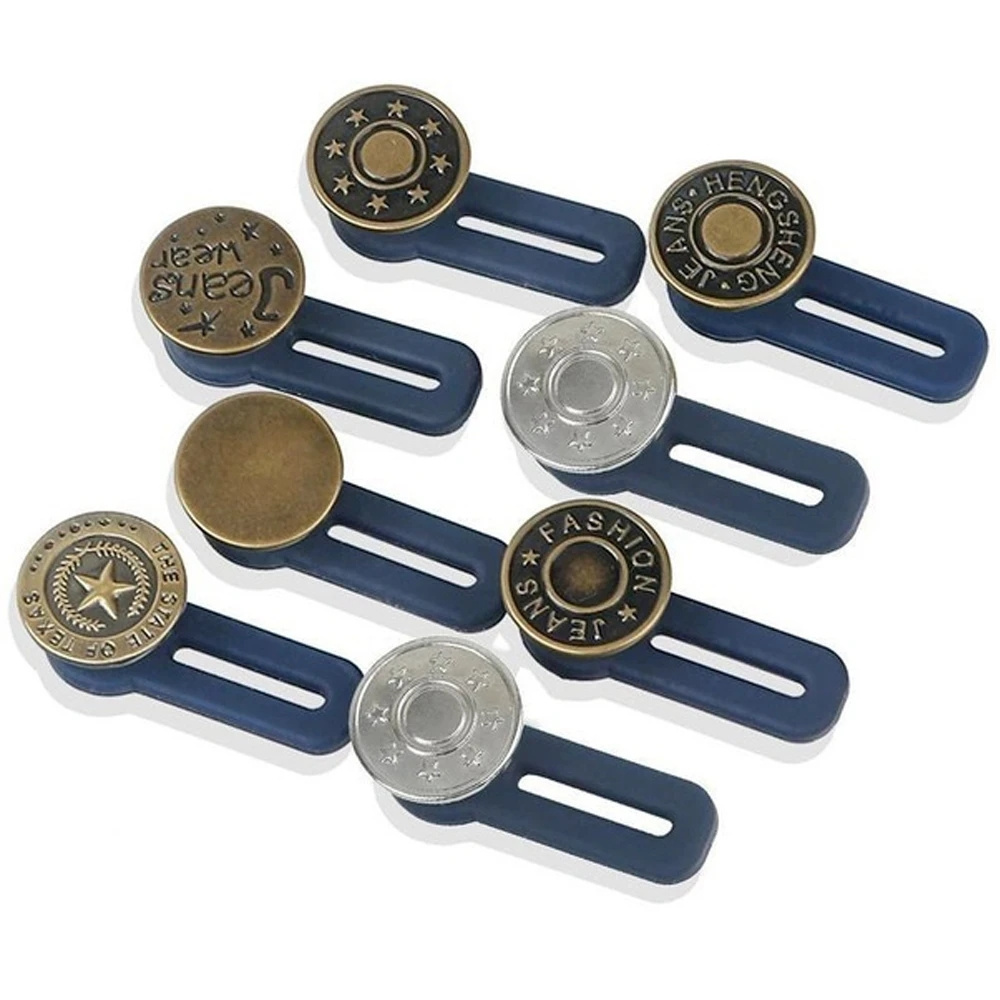 10pcs Sewing Buttons Adjustable Disassembly Retractable Jeans Button Waist Button Extended Buckles Pant Waistband Expander