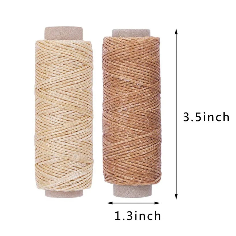 24Colors 50M Leathercraft Waxed Thread Stitching Thread for Leather Craft DIY Bookbinding Shoe Repairing Leather Sewing Supplies