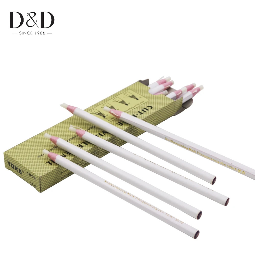 D&D 12pcs/Set Cut-free Fabric Marking Tools Tailor's Chalk Pencil Craft Sewing Accessories Disappearing Marker Tailoring Tool