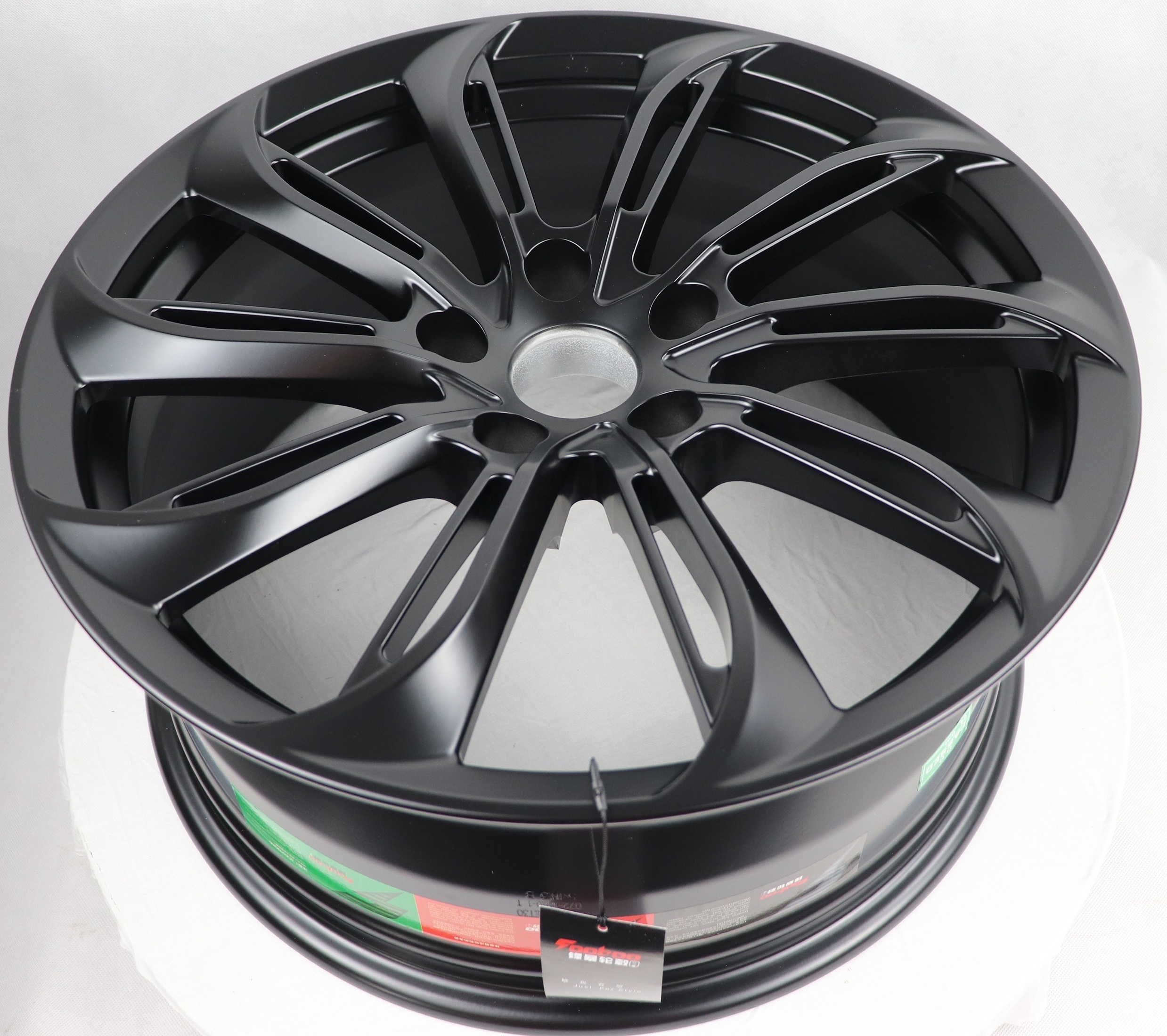 Flrocky Top Level Matte Black 5X114.3 Forging Alloy Wheels 18 Inch 5 Hole Monoblock Forged Wheel Rims For Tesla