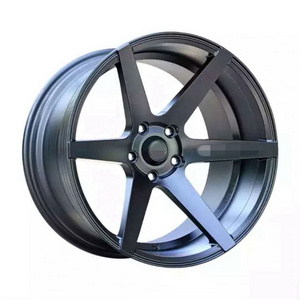 2021 Hot Sale Casting Matt Black Alloy Wheels With 17 18 Inch 5 Holes 6 Holes For VW Honda