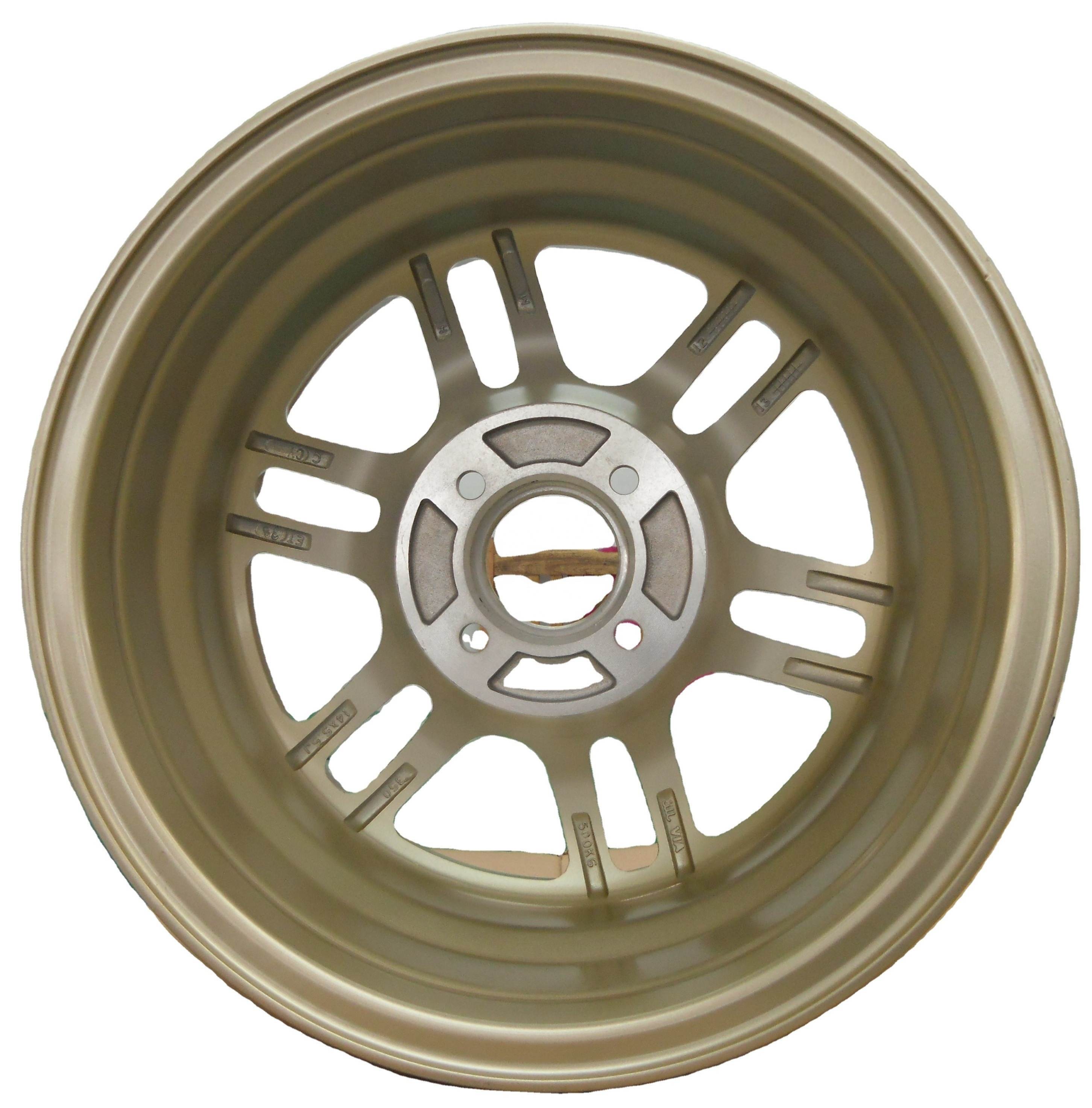 Flrocky Wholesale Bronze Machine Face 14 To 18 Inch Wheel 4X100  5X114.3 6X139.7 Alloy Wheels Rims For Passenger Cars quella