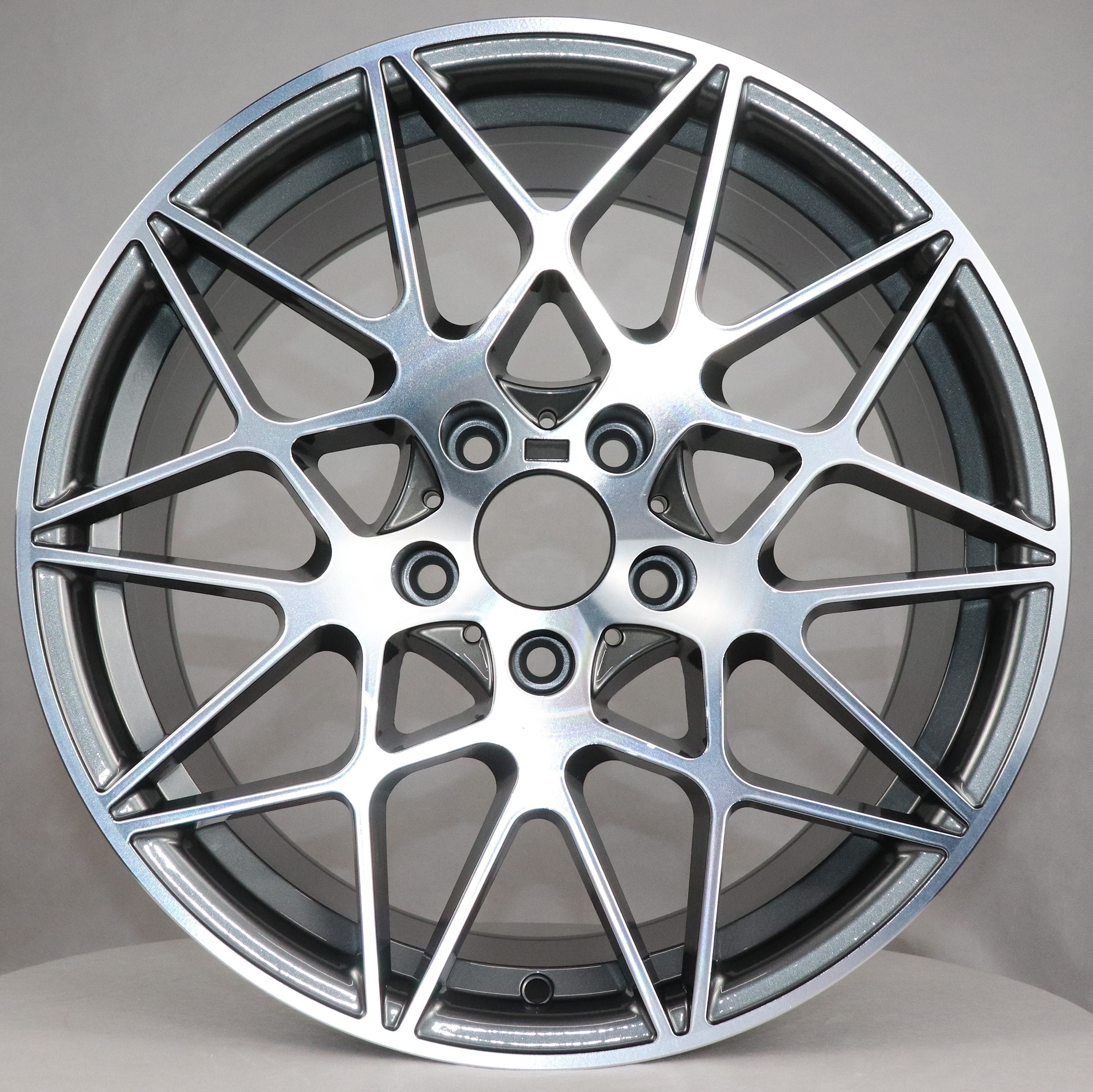 Even Flrocky R 17 18 19 Inch 5X120 5X112 Black Chrome Mag Alloy Wheel Rims Original Casting Wheels