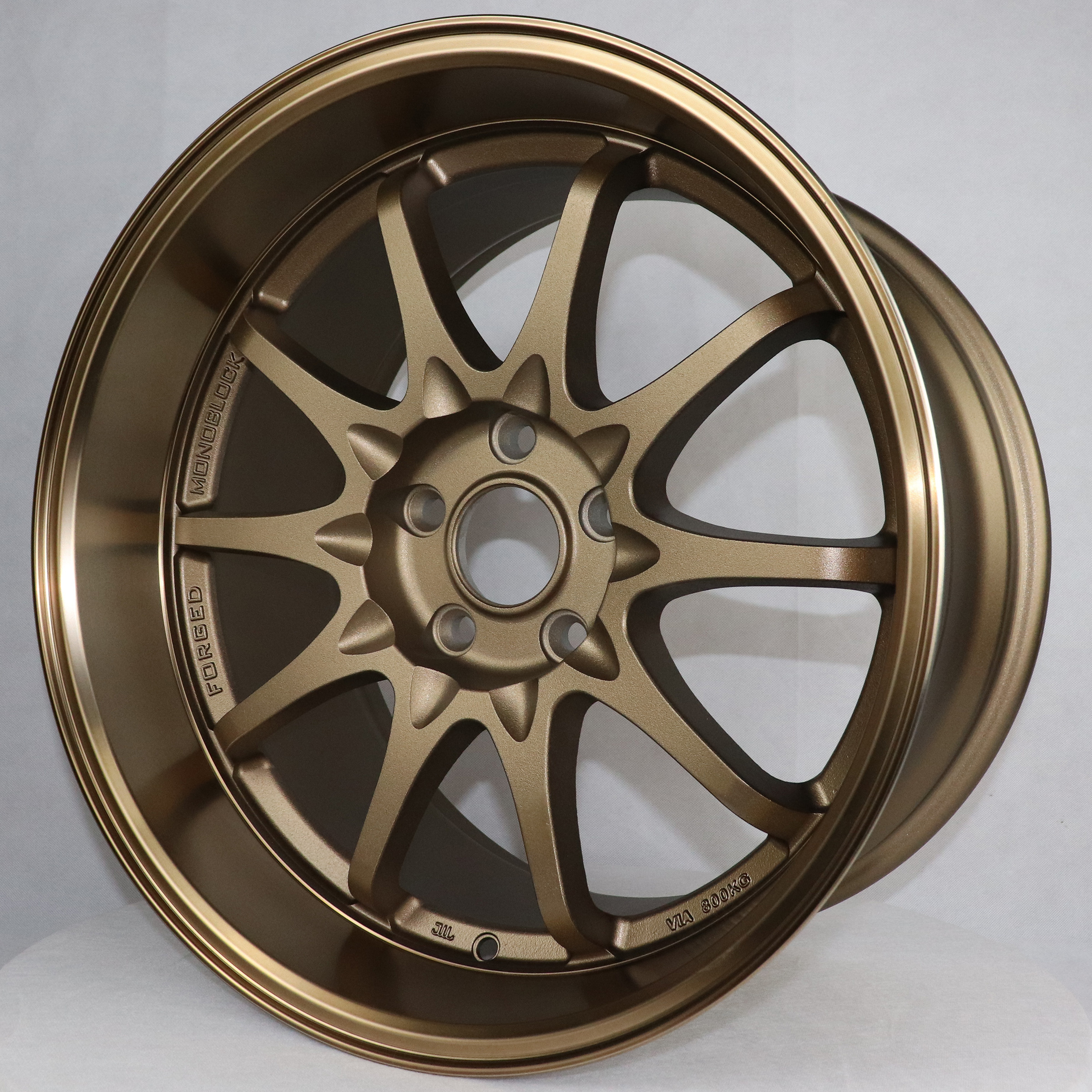 Flrocky JTX147 Customized New Design Passenger Car Wheels Rims Alloy Wheel Black and Gold Star Alloy Wheels 5 X100 3 Years