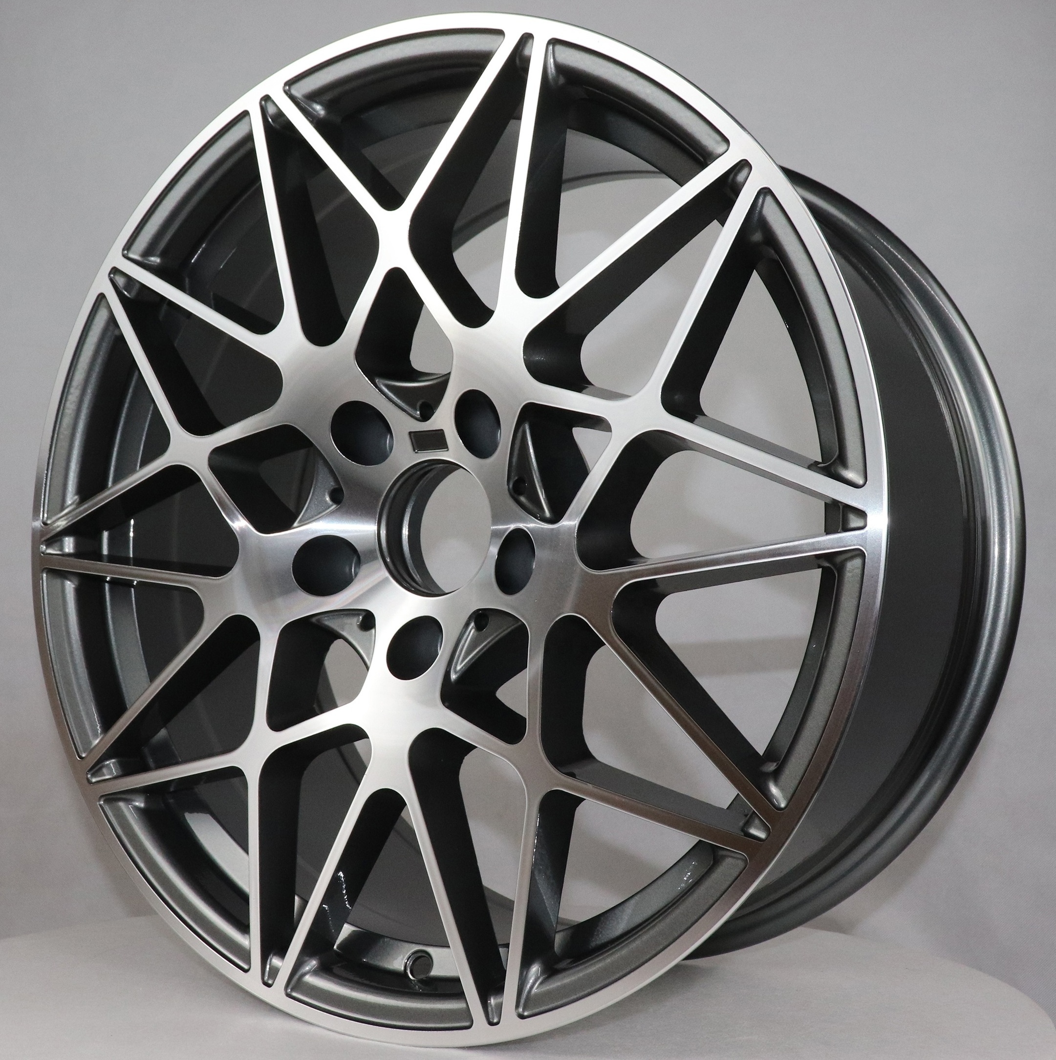 Even Flrocky R 17 18 19 Inch 5X120 5X112 Black Chrome Mag Alloy Wheel Rims Original Casting Wheels