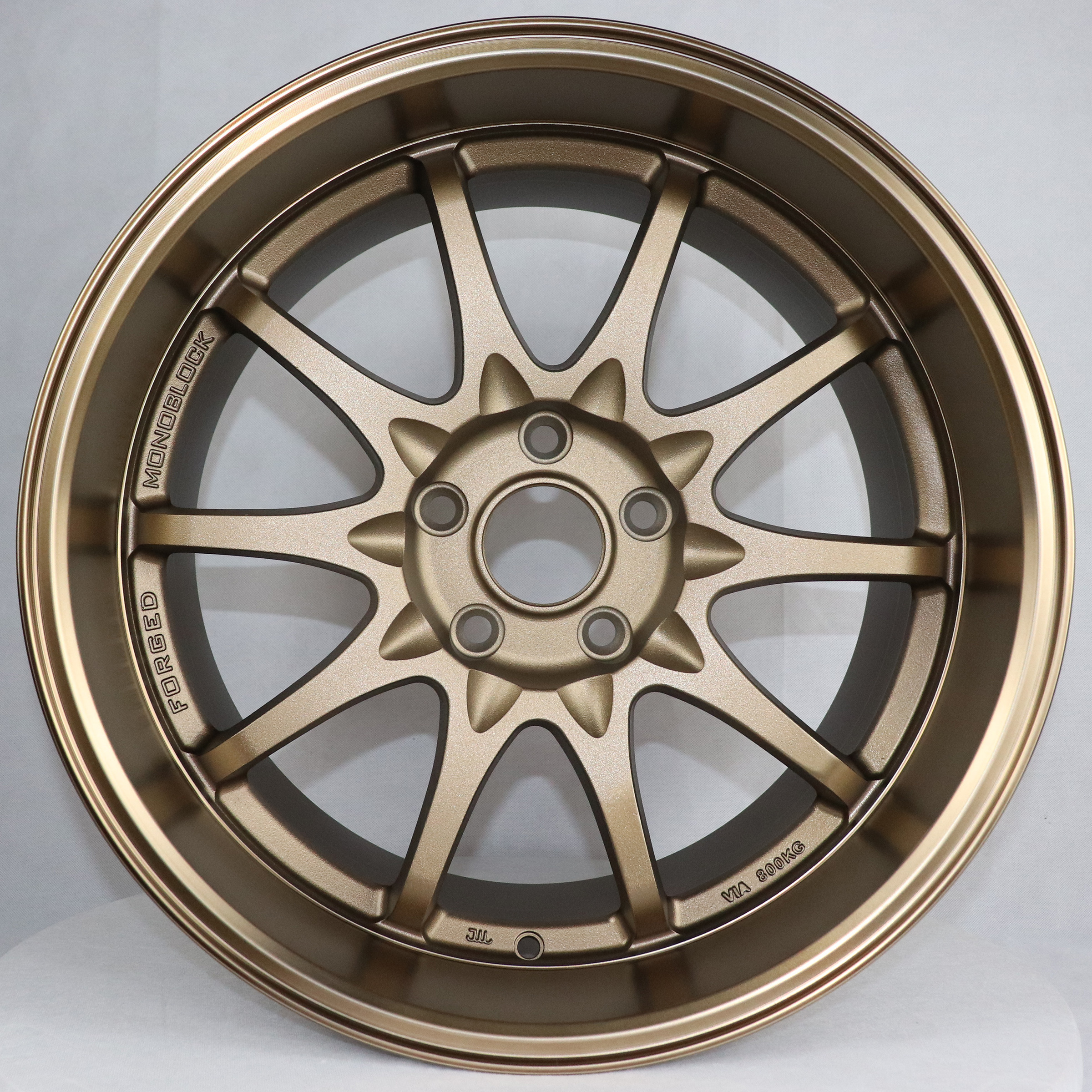 Flrocky JTX147 Customized New Design Passenger Car Wheels Rims Alloy Wheel Black and Gold Star Alloy Wheels 5 X100 3 Years