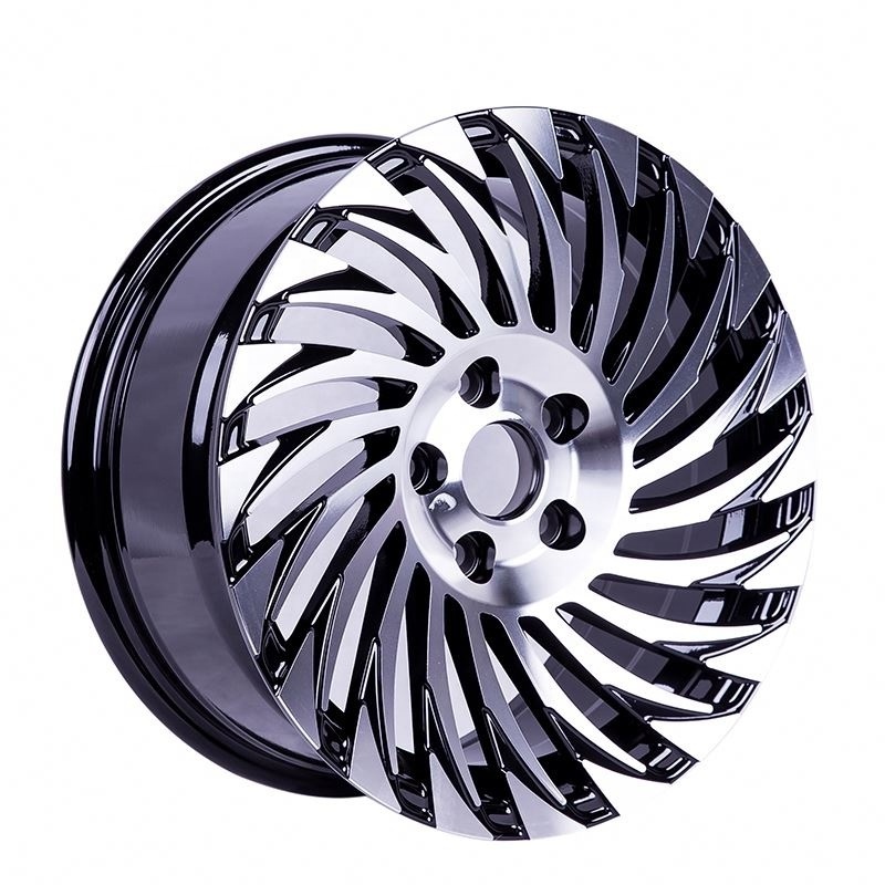 Gloss Milling Face Jantes Rines 15 16 17 18 19 Inch Alloy Wheel Hub 4 Hole 5 Hole Car Rims