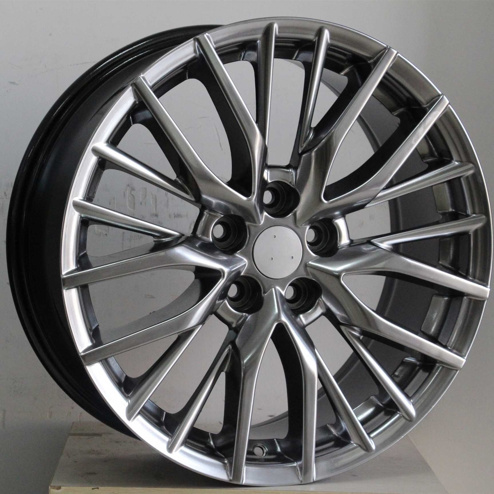 18 Inch 5*114.3 Passenger Car Alloy Wheels For  HS NX  Highlander Hyper Black Light Weight High Strength Customizable