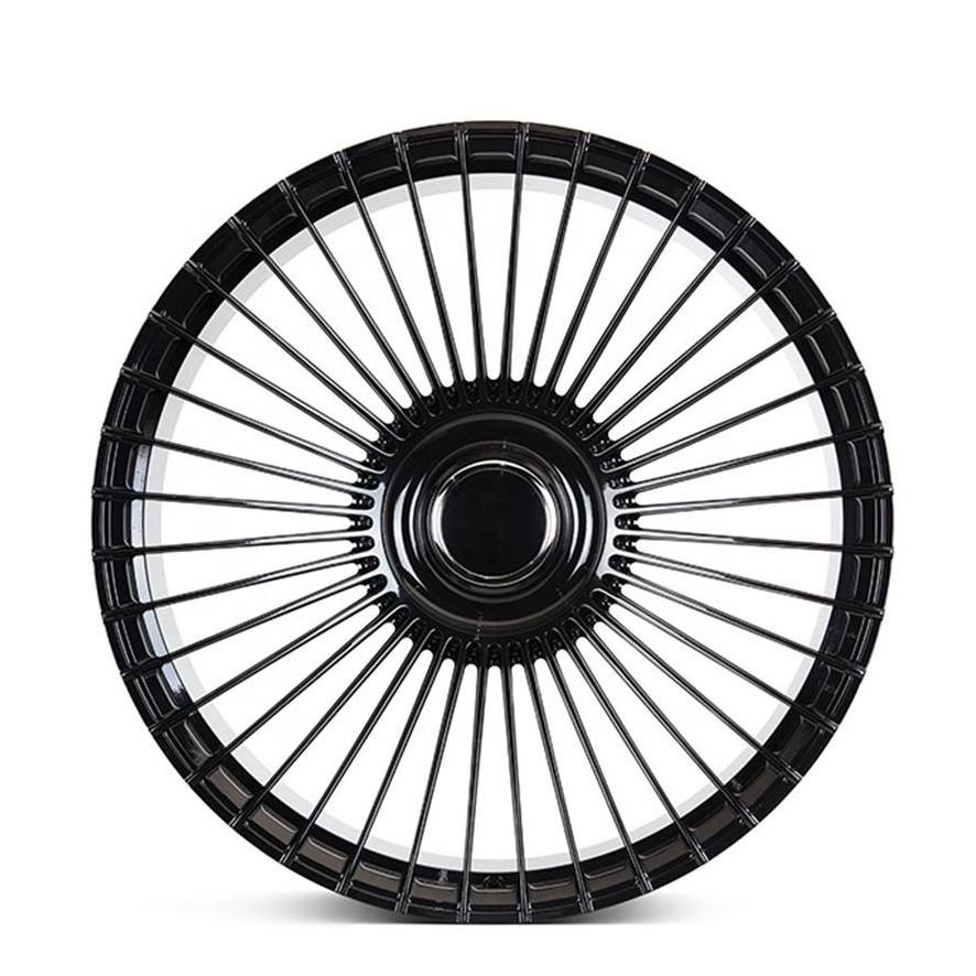 black Spoke wheel 5x130 5x120 5x112 5x114.3 Rim Alloy Forged 20 21 22 23 24 Inch Car Wheels