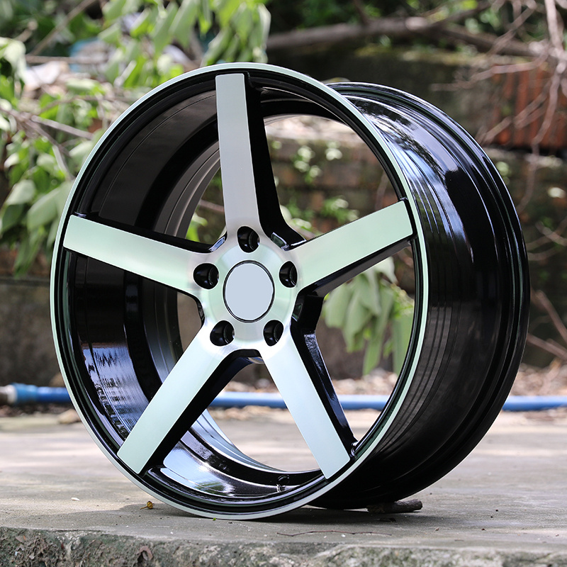 car alloy wheels 14 15 inch 4 5 8 hole alloy wheel rim with bule red lip universal car rim wheel 14 15 16 inch