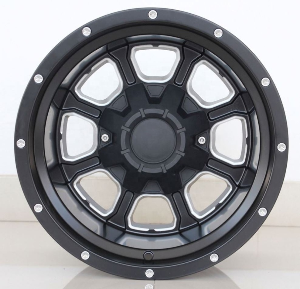 Flrocky Zhang 15X10 16 Inch 16X10 5X114.3 6X139.7 -44 Et Negative Offset 4X4 Deep Dish Offroad Suv Wheels For Sport Car Rim