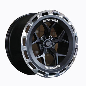 Flrocky Blade Spoke Design Forged Rims Polished with Carbon Fibre Wheels For Passenger Car Wheels Nancy