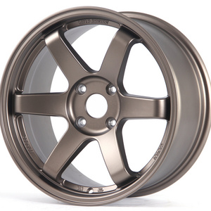 Flrocky JDM Style 14 15 16 17 18 19 20 Inch 4 5 8 Lugs Concave Aluminum Rims Passenger Car Alloy Wheel For TE37