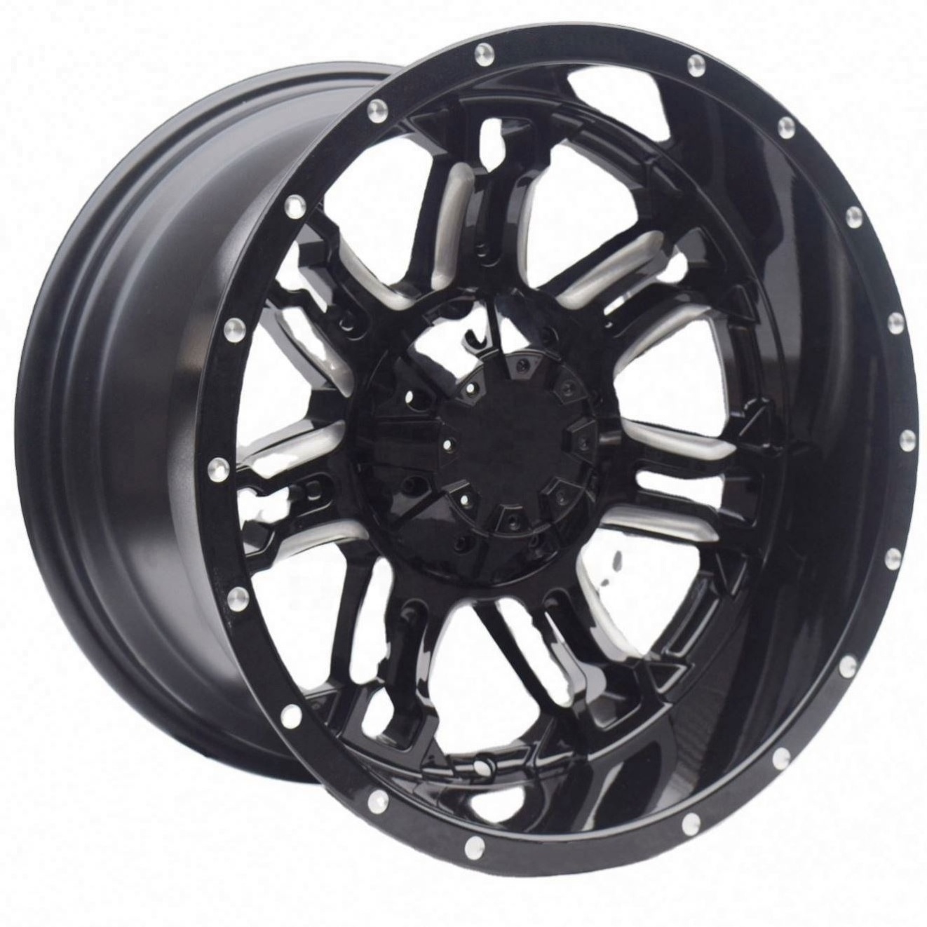 Flrocky 17 Inch 6*139.7 Pcd 7 Split Spoke Design Alloy Wheel Rims For Black Mamba For Isuzu Bakkie D-MAX