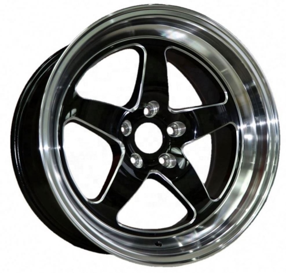 Brook Flrocky 18 Inch 18X9.5 18X10.5 5X114.3 20 Et 5 Spokes Staggered Deep Dish Front And Rear Wheels For Sale