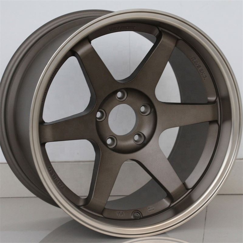 Flrocky JDM Style 14 15 16 17 18 19 20 Inch 4 5 8 Lugs Concave Aluminum Rims Passenger Car Alloy Wheel For TE37