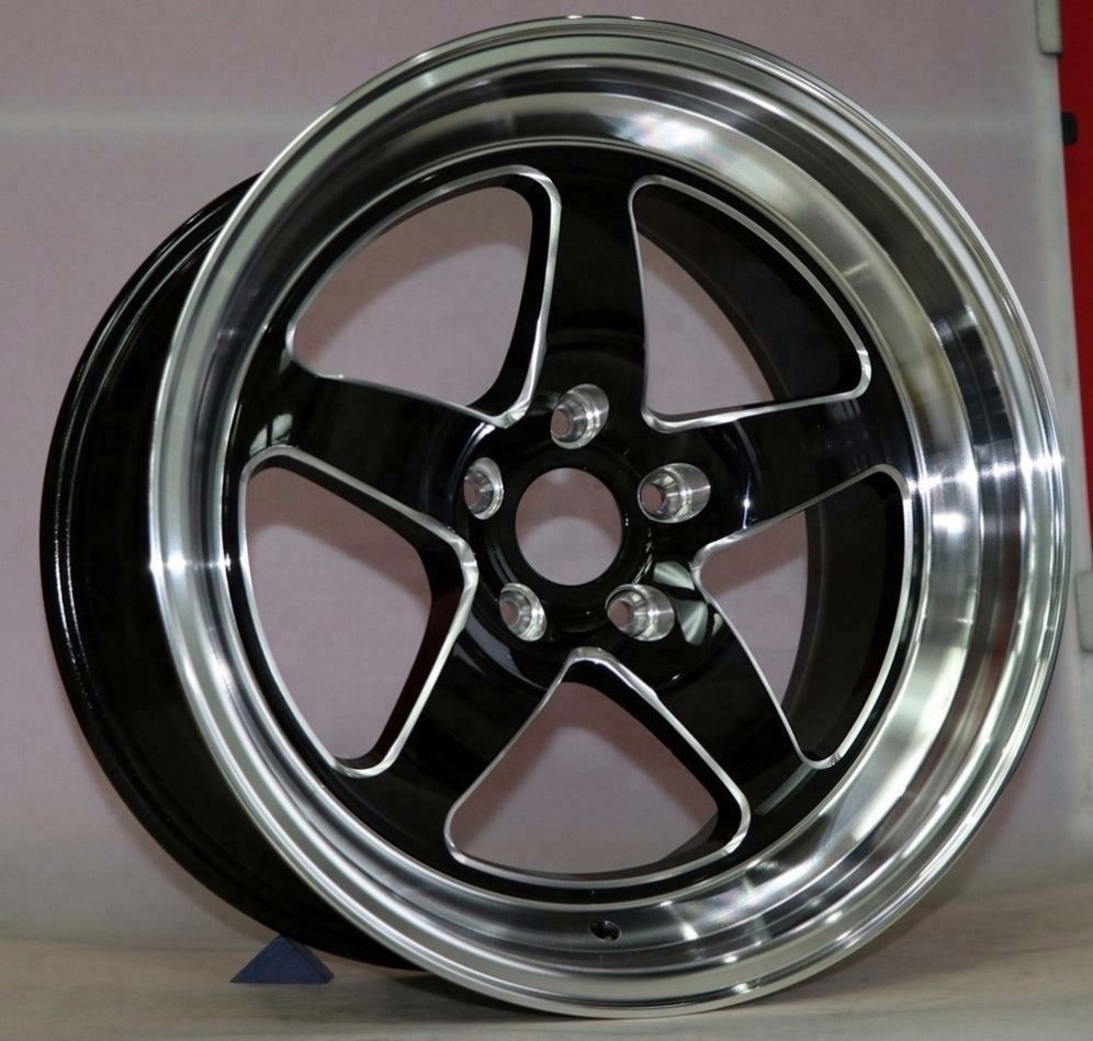 Brook Flrocky 18 Inch 18X9.5 18X10.5 5X114.3 20 Et 5 Spokes Staggered Deep Dish Front And Rear Wheels For Sale