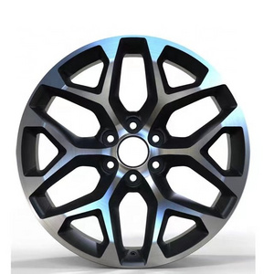 Flrocky For Chevrolet Passenger Car Wheels 22 Inch   PCD 6*139.7mm   ET 24  Suv rims  replica rims for Chevrolet